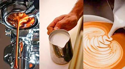 32oz Stainless Steel Milk Frothing Pitcher with Double Measurement Scale - Perfect for Latte Art