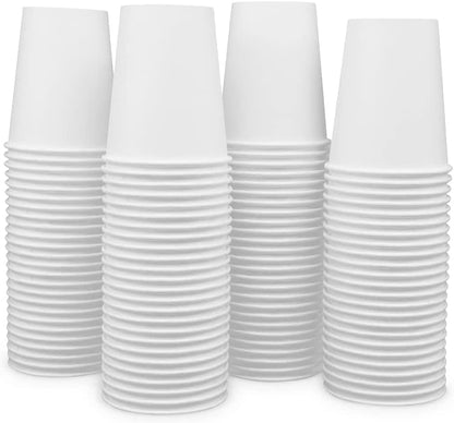 Paper Cups 8 oz 200 Pack for Coffee & Tea 8 oz Made in USA | Bulk 200 Count for Home, Office, Restaurants & Parties | Recyclable Disposable 8 Ounce To-Go Cups for Hot Drinks