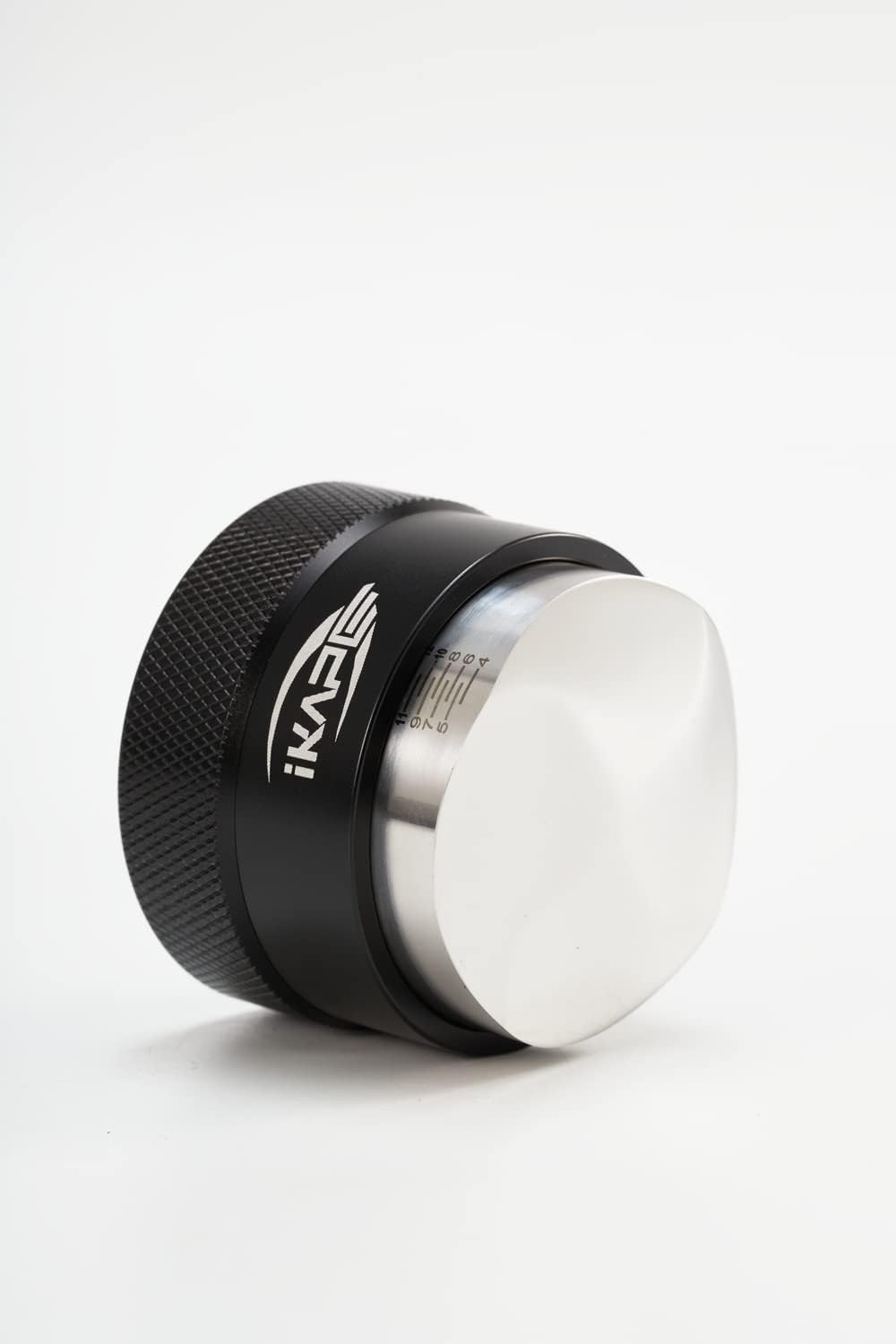 IKAPE Coffee Products, 58MM Coffee Distributor, Gravity Adaptive Espresso Distributor Fits All Over 58MM Espresso Portafilter, Compatible with 58.35MM Rancilio Bottomless Portafilter (Black)