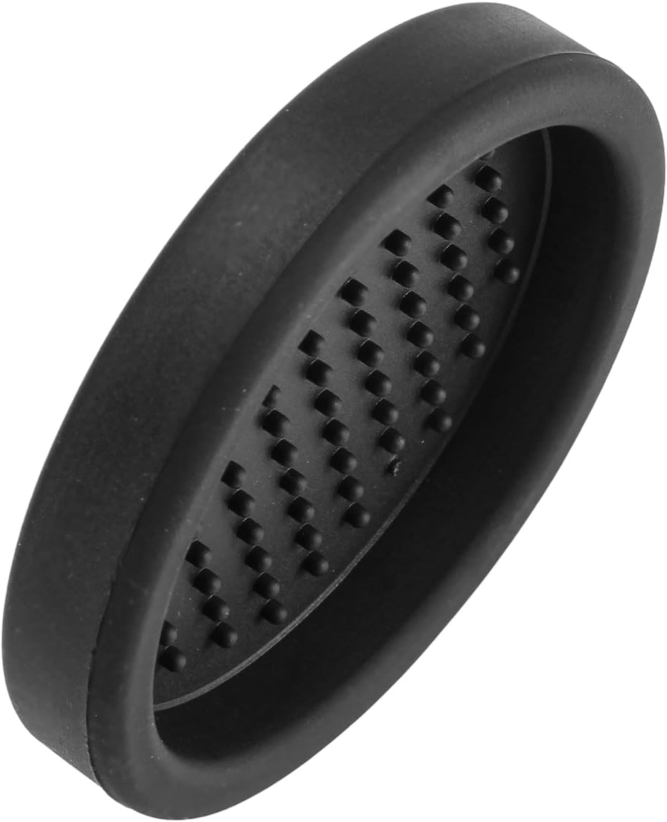 DIBTSA Tamper Mat, Mini Silicone Countertop Espresso Tamping Mat, Cup Mat, Barista Tools, Espresso Accessories, Round, Black