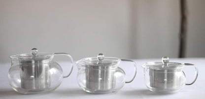 Teabloom Kyoto 2-in-1 Tea Kettle and Tea Maker – Glass Teapot with Removable Loose Tea Filter – Tea Connoisseur's Choice