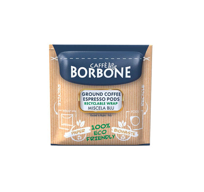 Caffe Borbone Espresso Paper Pods | Blue Blend, Balanced & Full-Bodied, Medium Roast ESE Pods | Authentic Italian Espresso | 50 Count
