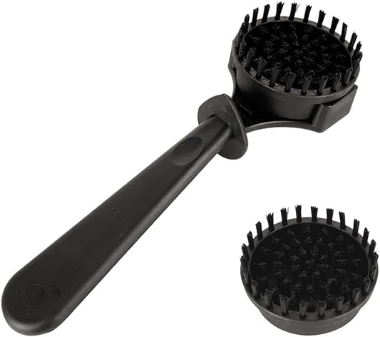 watchget Espresso Coffee Machine Cleaning Brush Grouphead Brush with 1 More Detachable Nylon Bristles Espresso Cleaning Bristle for 58mm Group Head