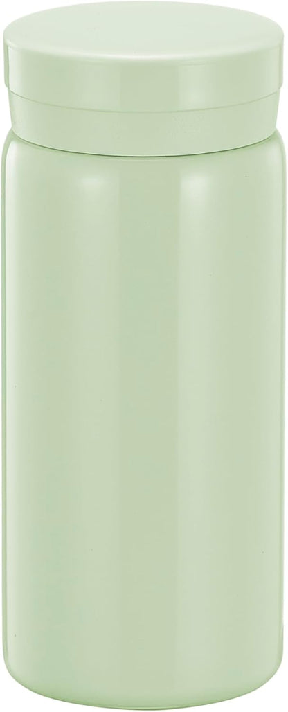 Mini Thermos Cute Water Bottle - 7 oz Tiny Insulated Vacuum 18/10 Stainless Steel Small Flask - Leak Proof & Spill Proof & Keeps Cold and Hot for Drink, Coffee, Tea - Light Green