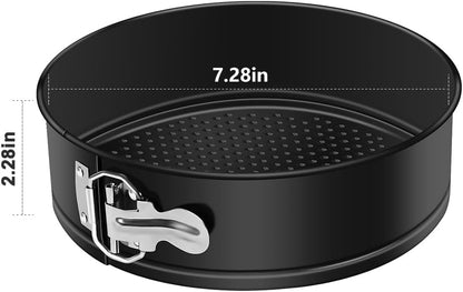 7 Inch Springform Pan Nonstick Cheesecake Pan with Removable Bottom/Leakproof - Round Cake Pan with 50 Pcs Parchment Paper Liners - Fits 6 Qt 8 Qt Pressure Cooker