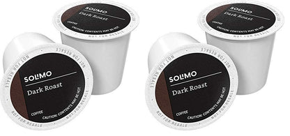 Amazon Brand - Solimo Coffee Pods, Dark Roast, Compatible with Keurig 2.0 K-Cup Brewers, 24 Count (Pack of 2)