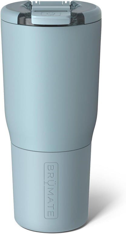 BrüMate Nav 25oz 100% Leak Proof Insulated Travel Tumbler with Magnetic BevLock™ Lid - Double Wall Cup-Holder Friendly Stainless Steel Mug (Mist)