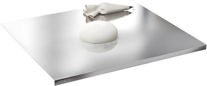 Stainless Steel Cutting Boards for Kitchen,304 Stainless Steel Chopping Boards with Lip and Non-slip silicone pad for Countertop Cutting Meats Fruits, Easy To Clean (15.7 * 27.5 * 0.06inch)