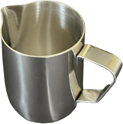 Rattleware 20 Oz Stainless Steel Etched Latte Art Pitcher Frother Cup with Drip-Resistant Spout and Graduated Measurements Jug Perfect for Home, Cafes, Restaurants, Trusted By Baristas Worldwide