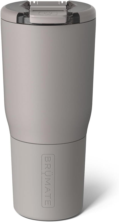 BrüMate Nav 25oz 100% Leak Proof Insulated Travel Tumbler with Magnetic BevLock™ Lid - Double Wall Cup-Holder Friendly Stainless Steel Mug (Mocha)