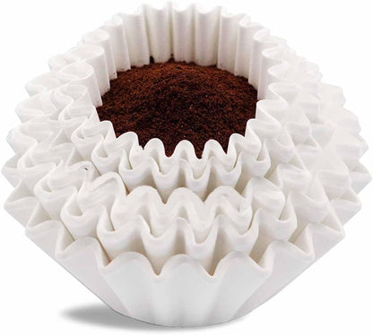 Coffee Filters 8-12 Cup, 7.875 inch x 3.25 inch, 200 Count Basket Coffee Filters, White Disposable 8 to 12 Cup Coffee Filter Paper