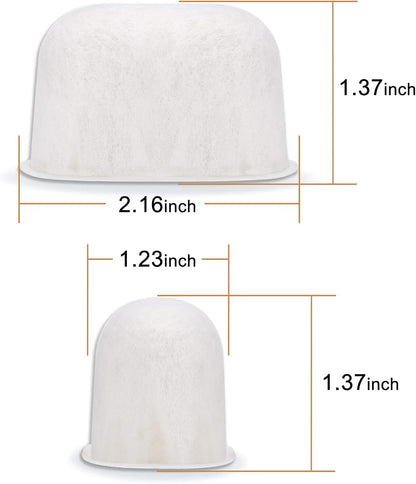 12 Pack Replacement Water Filters Compatible with Breville BWF100 with Ion Exchange Resin inside