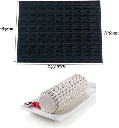 Generic Silicone Swiss Cake Mould Cake Mold Silicon Fondant Mat Impression Lace Moulds