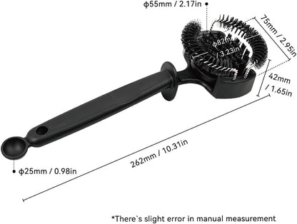 watchget Espresso Coffee Machine Cleaning Brush Espresso Group Head Cleaning Brush Detachable 360°Nylon Bristles Espresso Machine Cleaning Tool V2 58mm