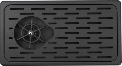 Pitcher Rinsers，Pitcher Washer, Espresso Washer And Spray, Drainage And Drip Tray, 304 Stainless Steel Bar Glass Washer Sink, Suitable For Home Kitchen, Hotel, Coffee Shop, Restaurant (Black)