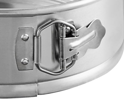 Soro Essentials- 10'' x 3'' Deep Aluminum Round Spring Form Pan- Leak Proof Cheesecake Pan Spring Form Pans with Removable Bottom and Quick Release Latch for Baking Cheesecake Cakes