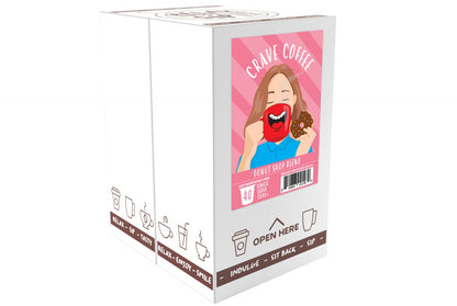 Crave Beverages Donut Shop - Medium Roast Coffee Pods for Keurig K Cup Brewers, 40 Count