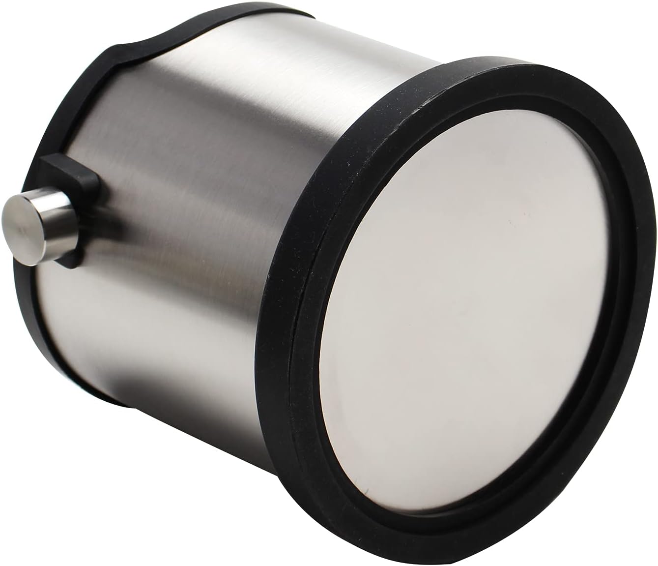 Espresso Knock Box, Capacity 60.8oz/1800ML Stainless Steel Coffee Grounds Container Waste Bin Coffee Tools for Barista and Non-slip Base (Silver)