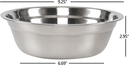 Xyskin Set of 4 Stainless Steel Mixing Bowl Set, Metal Serving Bowls, Great for Cooking, Baking, Prepping