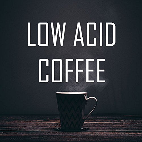 Low Acid Coffee, Blend of Natural Low Acidic Coffee, Ground, Medium Roast, Fresh Roasted, 16-ounces