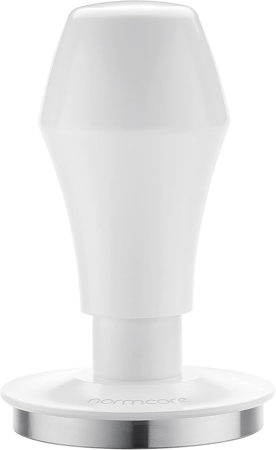 Normcore 58mm Espresso Tamper V4, Spring Loaded Coffee Tamper With Stainless Steel Flat Base Fits 58mm Standard Baskets, 15lb / 25lb / 30lbs Replacement Springs, Non-stick coating White