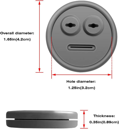 5 Pack Meat Thermometer Probe Grommet for Grills, Compatible with Weber 85037 Smokey Mountain Cookers, and Other Grill DIY Probes Port, Replacement Accessories