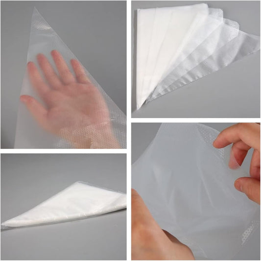 21 Inch Icing Piping Bags,100 Pcs Durable Anti-rupture Frosting Piping Bags Disposable for Wedding Cake Birthday Party Dessert Cookie Biscuit Cupcake Decorating