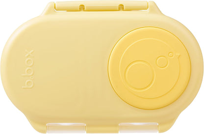 b.box Snack Containers for Kids, Toddler Snack Box Container, Reusable Small Bento Box for Lunch, School & Travel, Leak Proof, BPA free, Dishwasher Safe, Ages 4 months+ (Lemon Twist, 12oz)