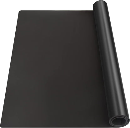 Silicone Mat Heat Resistant Mats for Countertop, Multipurpose Large Silicone Mats for Crafts Kitchen Workbench Size 36x24 inches Thick 2mm,Rolled Package,Black