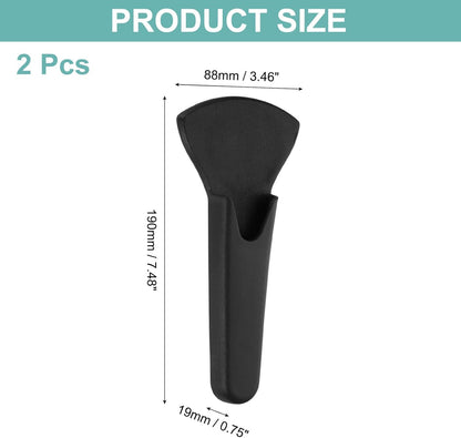 uxcell 2 Pcs Magnetic Scissor Holder, 7.48" x 3.46" Plastic Scissors Cover Durable Waterproof Protector Portable with Round Magnetic Absorber for Kitchen Shears, Black