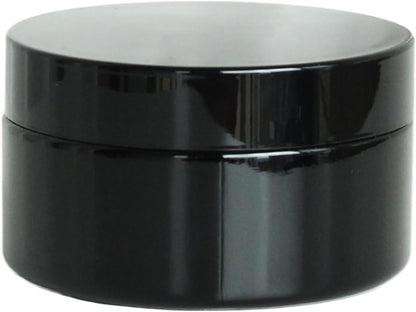 Black Glass Smell Proof Storage Jar 150ml Wide Mouth Airtight UV Protection Container for Spice Coffee