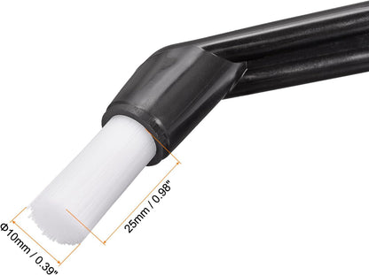MECCANIXITY Coffee Machine Brush, 5" Length Nylon Head Black for Cleaning Espresso Machines, Grinders