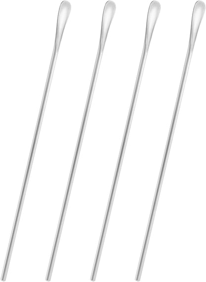 10 inch/258mm Stainless Steel Long Coffee Spoon Stirring/Stir Stick,Drink Stirrer Mixing Spoon,Coffee Stirrer Cocktail Stick Reusable,Long Skinny Teaspoon Stirring,Iced Tea Spoon,Bar Spoon