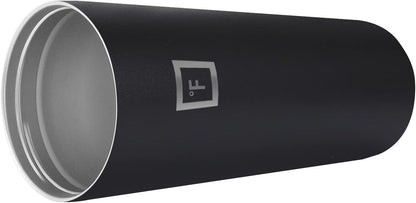 IRON °FLASK Classic Tumbler - Vacuum Insulated Stainless Steel Water Bottle, Double Walled, Drinking Cup, Insulated Travel Mug (Midnight Black, 24 oz Solid Lid)