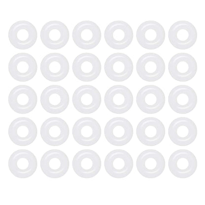 [30 Pcs] Silicone O-Rings White 5.5mm OD 2.5mm ID 1.5mm Width, Metric VMQ Sealing Gasket for Cup Lids, Coffee Maker, Brewing Fitting, Washer, Filter, Pump, Plumbing, Hose, Gauge, Auto, Machine