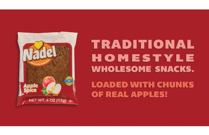 Nadel - Naturally Delicious Sweet Breads Variety Pack (Banana Chocolate Chip, Vanilla Pound Cake, Apple Spice, Pumpkin Spice). (4 Pack, 1 Bread Per Flavor)