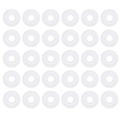 [30 Pcs] Silicone O-Rings White 4.5mm OD 1.5mm ID 1.5mm Width, Metric VMQ Sealing Gasket for Cup Lids, Coffee Maker, Brewing Fitting, Washer, Filter, Pump, Plumbing, Hose, Gauge, Auto, Machine