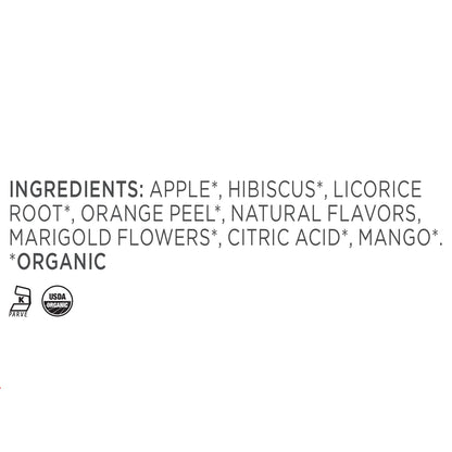 Tea Forte Mango Citron Premium Organic Loose Leaf Caffeine-Free Herbal Tea Blend Canister, Makes 35-50 Cups