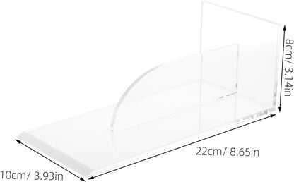 jojofuny Transparent Acrylic Cake Scraper Smoother, Baking Tool for Cake Decoration, Fondant Smoother, Bakery Supplies, Frosting Tools, 8.66 X 3.93 X 3.14 Inch