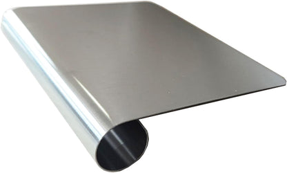 5.9" x 4.5" Dough Knife Stainless Steel Scraper, Graduated Dough Cutter, Integrated Handle, Baking Knives, Multi Functional Scraper, Kitchenware