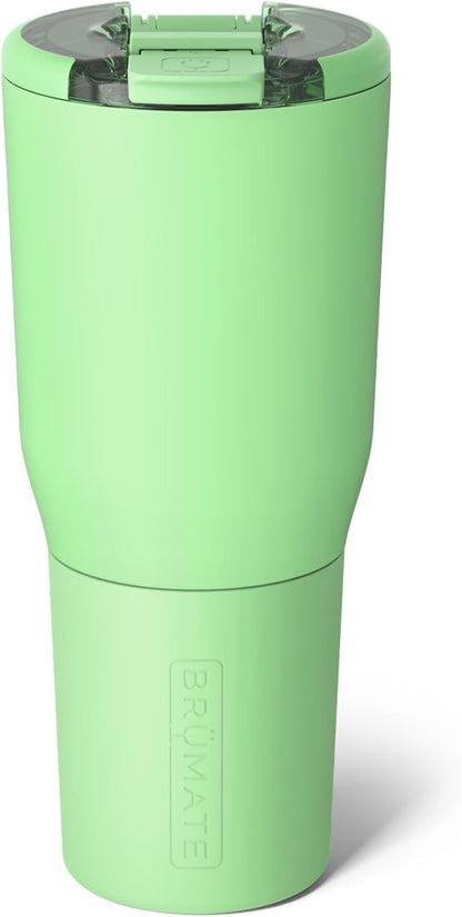 BrüMate Nav 35oz 100% Leak Proof Insulated Travel Tumbler with Magnetic BevLock™ Lid - Double Wall Cup-Holder Friendly Stainless Steel Mug (Kiwi)