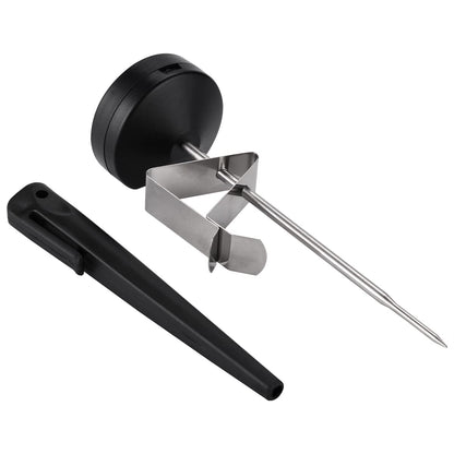Instant Read 1-3/4 Inch Food Thermometer with Clip and Temperature Alarm Setted,Best for The Coffee Drinks,Chocolate Milk Foam, and Meat Cooking
