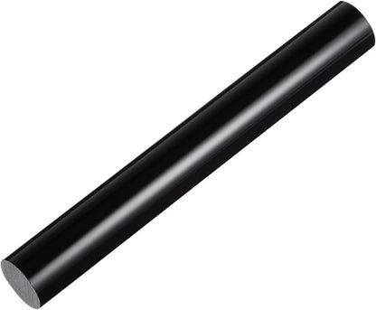 HARFINGTON Acrylic Clay Roller 8 Inch x 1 Inch Solid Non-Stick Plastic Round Tube Roller Polymer Clay Rod Fondant Rolling Pin for Shaping, Sculpting, Modeling DIY Crafts, Black
