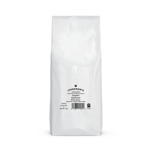 Cameron's Coffee Roasted Whole Bean Coffee, Organic Espresso, 4 Pound