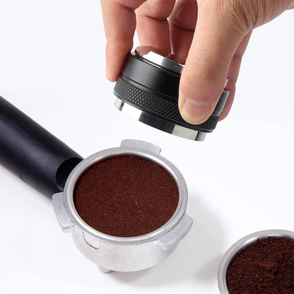 BLACKROOT 53mm Precision Coffee Distributor and Tamper,Dual Head Leveler Tool with Adjustable Depth for Consistent Espresso Puck Prep, Fits 53-54mm Portafilters