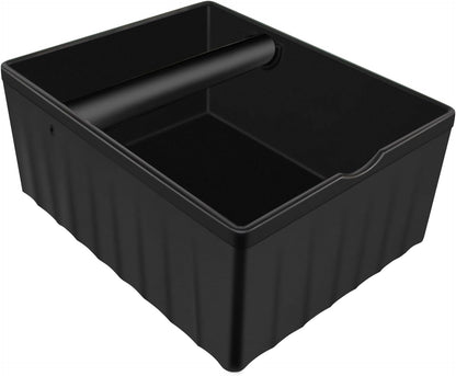 NMWearthmone Espresso knock box,Coffee grounds pucks knock box,Espresso Knock Box with Knock Bar and Non-Slip Rubber Base Knock Box,Shock-Absorbent Durable Barista Espresso Coffee Knock Box (Black)