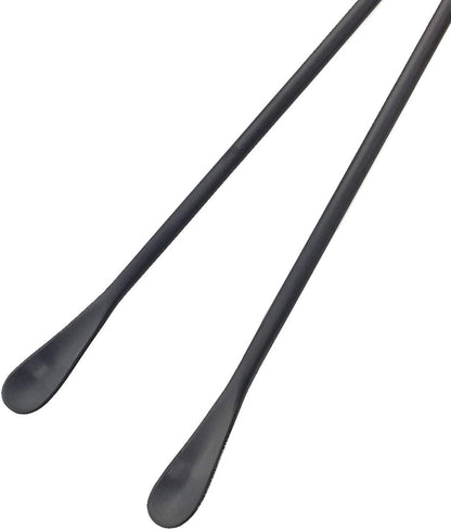 JASHII Matte Long Handle Spoon Cocktail Mixing Stirring Spoons Iced Tea Coffee Spoons with 8.6 inch Long Handle Brushed SUS304 Stainless Steel, 6-Piece