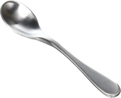Knork Stainless Steel Demitasse Spoon (Set of 6), Matte Silver, Tiny Coffee-Appetizer Specialty Spoons, Specialty Demitasse