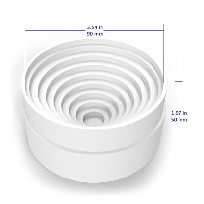 Labasics Plastic Flask Stand, Stackable Polypropylene Round Bottom Flask Stand Flask Holder for Round Bottom Flasks up to 5 L, 90 mm