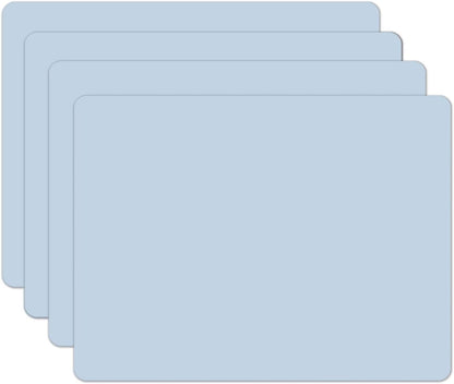 Silicone Placemats, Food-Grade Non-Slip Waterproof, Dining, Stain Resistant, Countertop Protector, Kitchen Counter Mat, Heat Resistant, Baking mat Dishwasher Safe (15.7x11.8Inch-4pack, Blue)